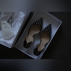 Paul Andrew Black Polka Dot Women's Shoes